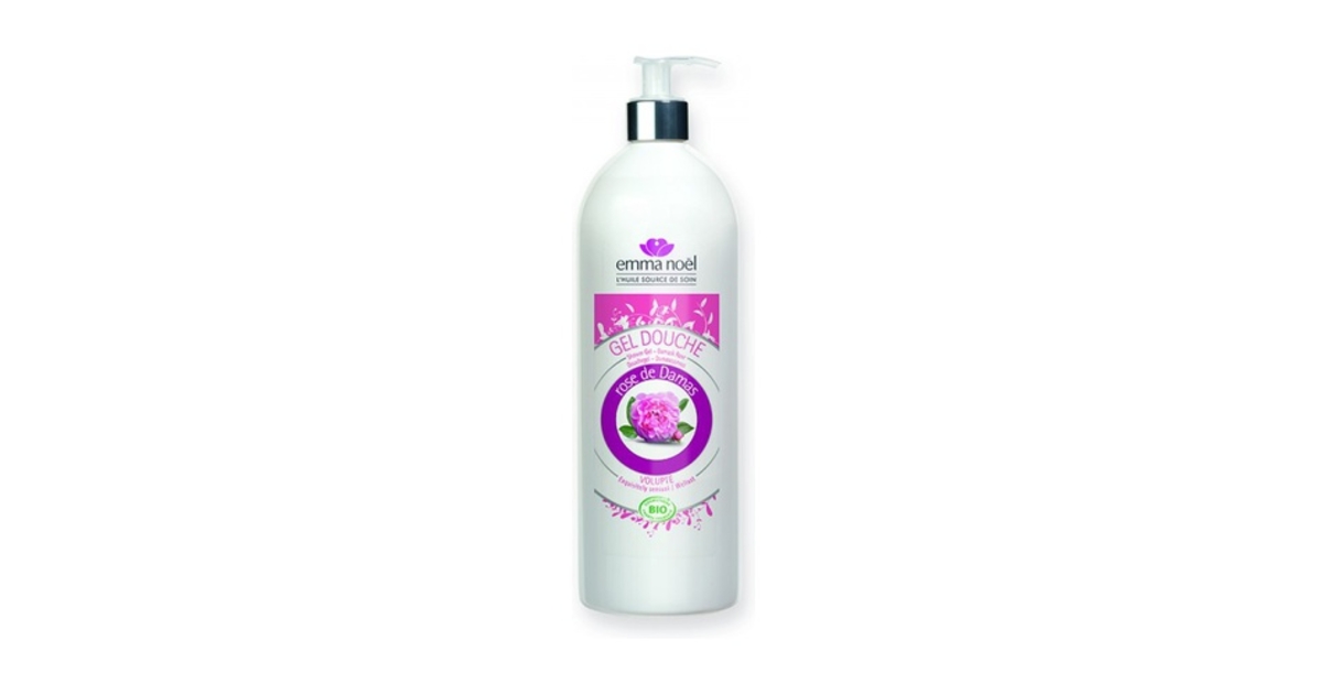 Emma Noël -- Gel douche rose de damas bio - 1 L
